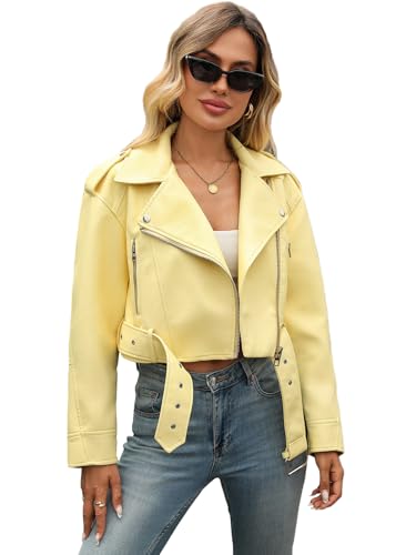 Keeper & Co Gainsborough Women's Cropped Faux Leather Biker Jacket