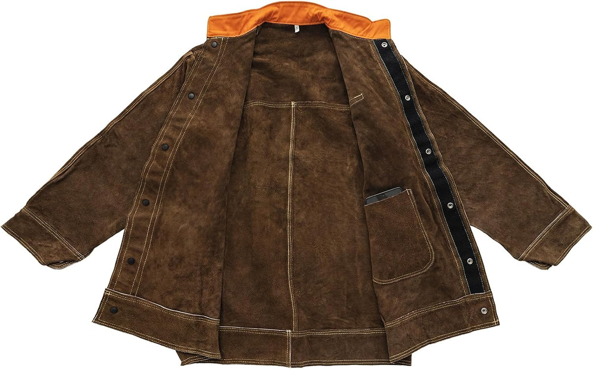 Keeper & Co Ravenhurst Unisex Heavy-Duty Leather Welding Jacket