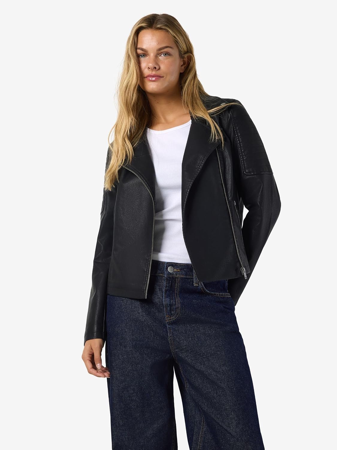 Keeper & Co Alderley Women's Faux Leather Biker Shacket