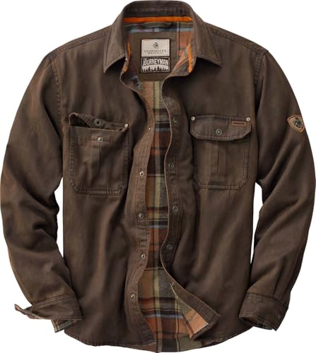 Keeper & Co Wetherby Men's Waxed Cotton Flannel-Lined Shacket