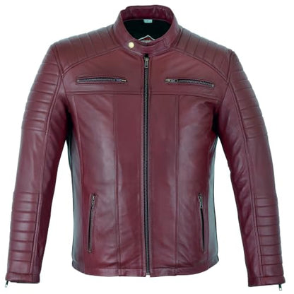Keeper & Co Loxley Men's Soft Sheepskin Biker Jacket