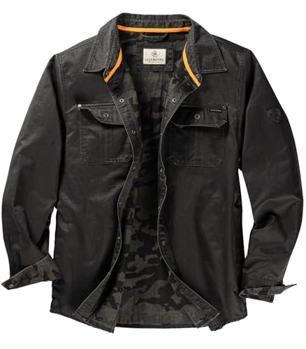 Keeper & Co Wetherby Men's Waxed Cotton Flannel-Lined Shacket