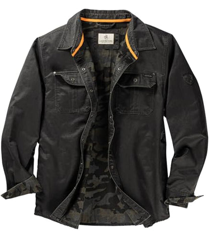 Keeper & Co Wetherby Men's Waxed Cotton Flannel-Lined Shacket
