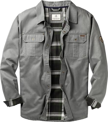 Keeper & Co Wetherby Men's Waxed Cotton Flannel-Lined Shacket
