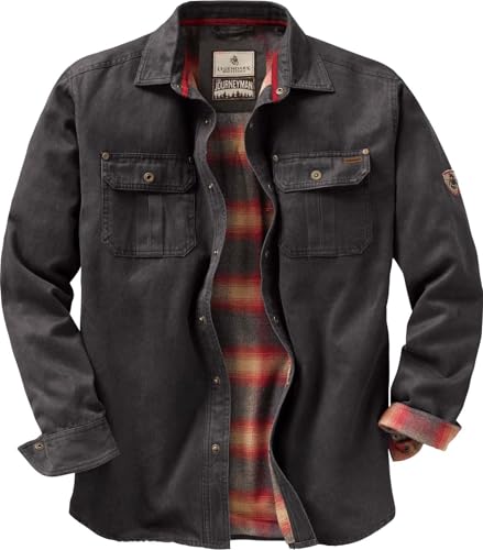 Keeper & Co Wetherby Men's Waxed Cotton Flannel-Lined Shacket