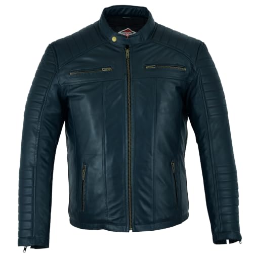 Keeper & Co Loxley Men's Soft Sheepskin Biker Jacket