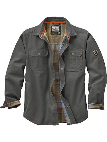 Keeper & Co Wetherby Men's Waxed Cotton Flannel-Lined Shacket