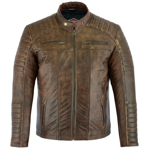 Keeper & Co Loxley Men's Soft Sheepskin Biker Jacket