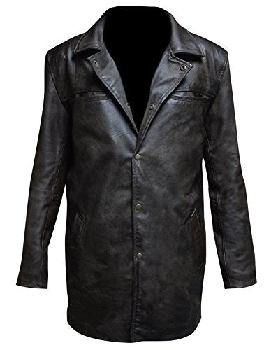 Keeper & Co Hawthorn Men's Genuine Leather Mid-Length Trench Coat