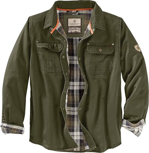 Keeper & Co Wetherby Men's Waxed Cotton Flannel-Lined Shacket