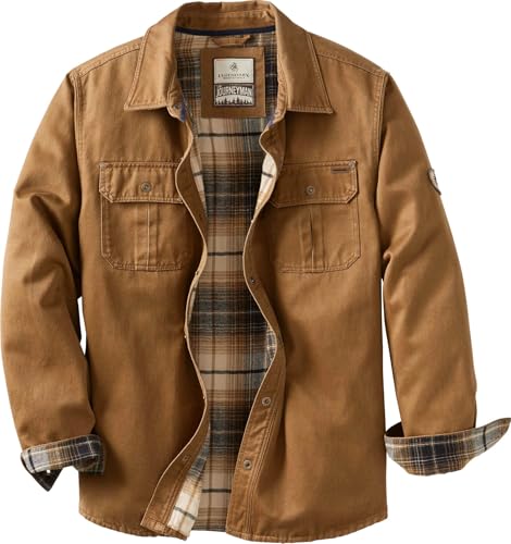 Keeper & Co Wetherby Men's Waxed Cotton Flannel-Lined Shacket