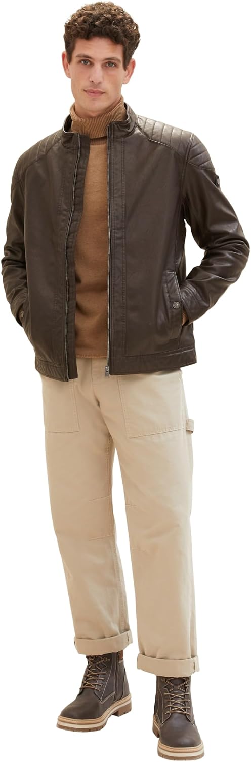 Keeper & Co Camden Men's Faux Leather Biker Jacket