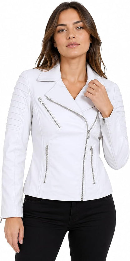Keeper & Co Stamford Women's Waxed Quilted Biker Jacket