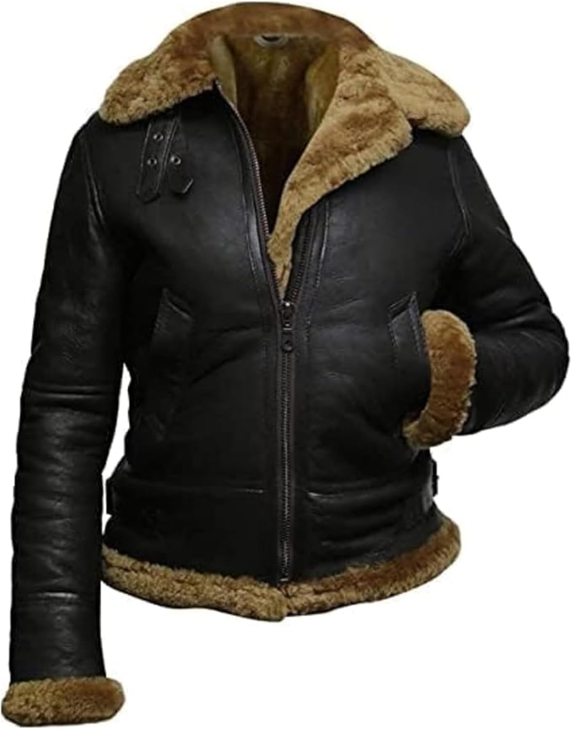 Keeper & Co Bramble Women's Hooded Shearling Bomber Jacket