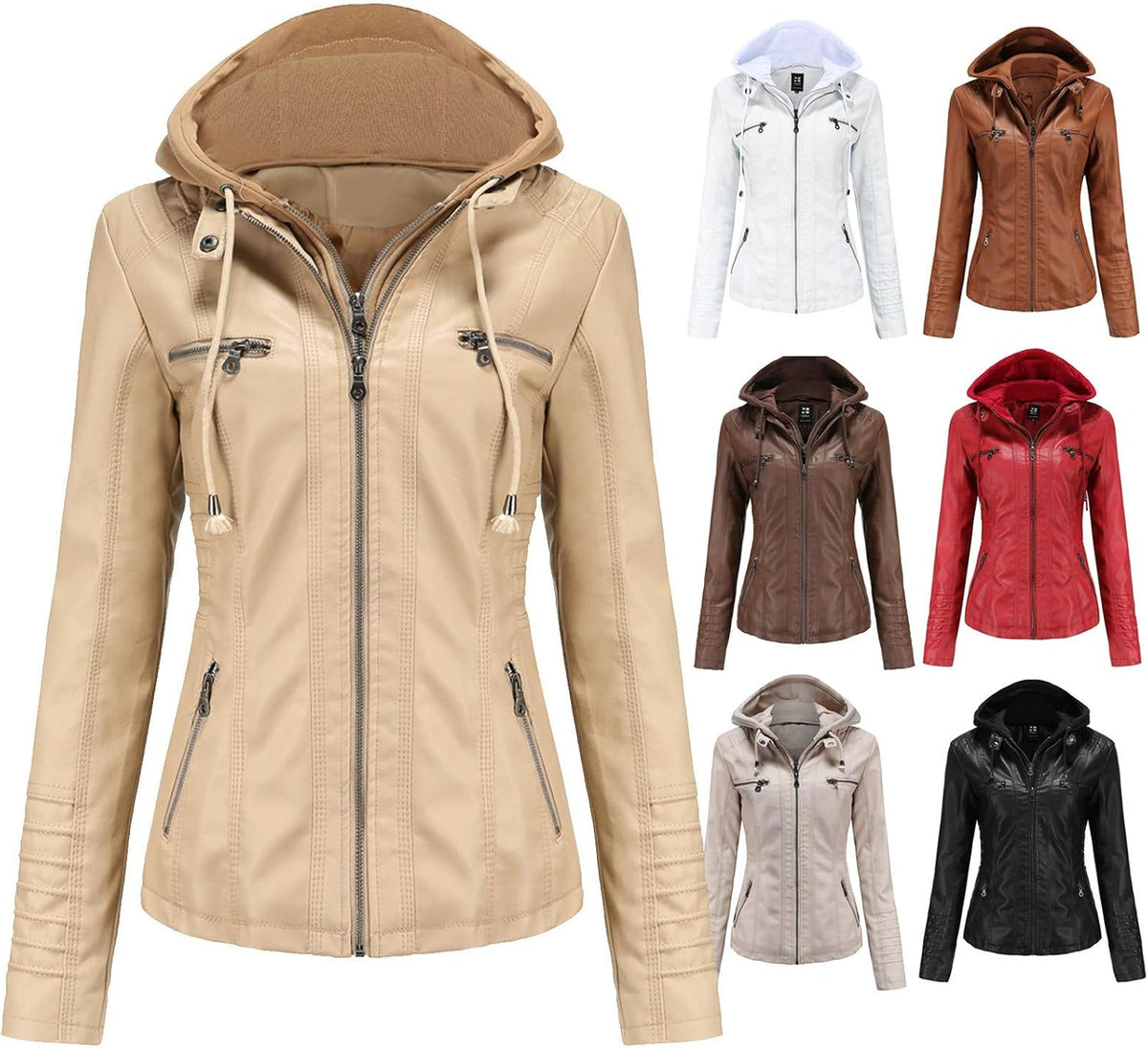 Keeper & Co Windsor Women's Waterproof PU Leather Bomber Jacket