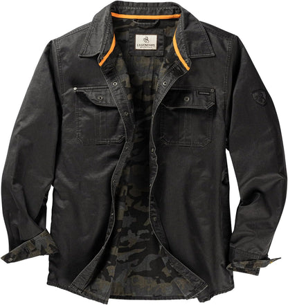 Keeper & Co Wetherby Men's Waxed Cotton Flannel-Lined Shacket