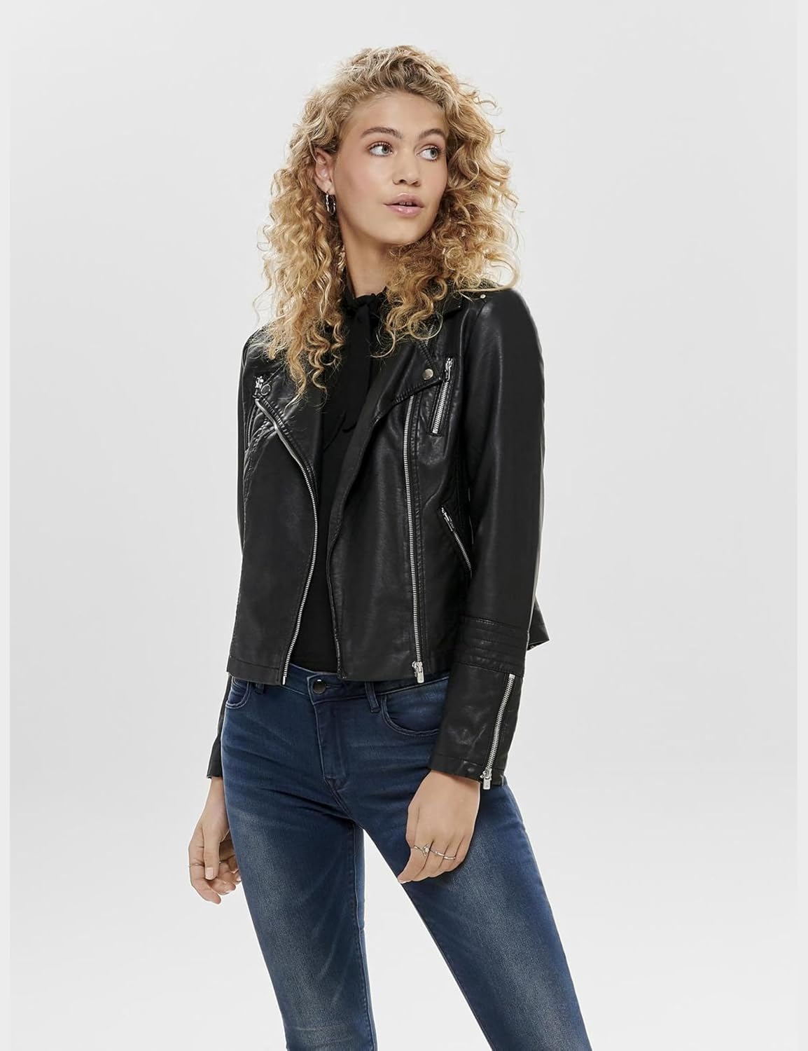 Keeper & Co Stirling Women's Faux Leather Biker Jacket