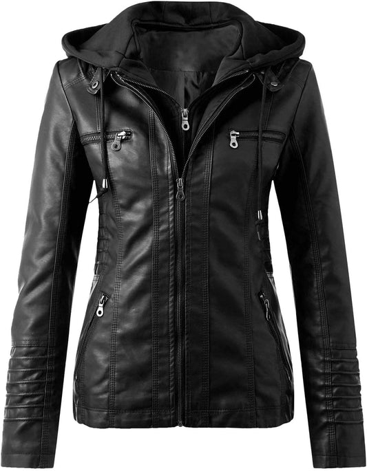 Keeper & Co Windsor Women's Waterproof PU Leather Bomber Jacket