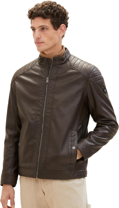 Keeper & Co Camden Men's Faux Leather Biker Jacket