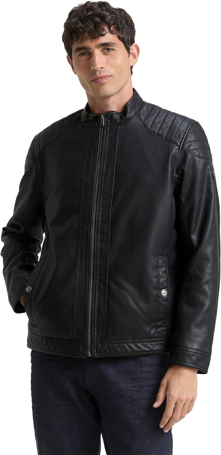 Keeper & Co Camden Men's Faux Leather Biker Jacket