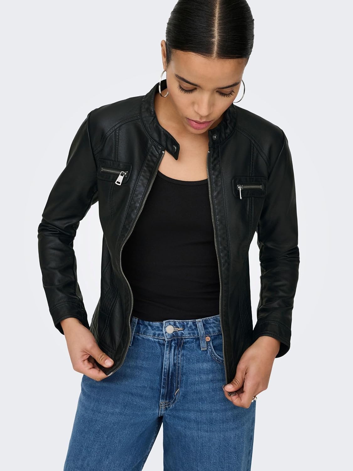 Keeper & Co Ellery Women's Faux Leather Biker Jacket