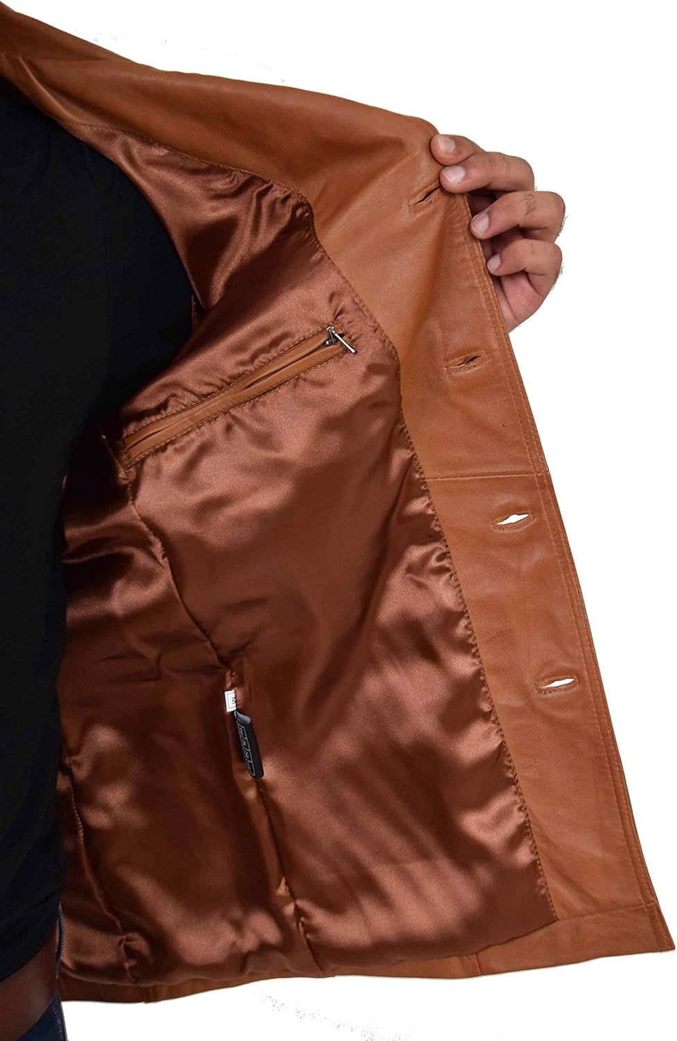 Keeper & Co Whitby Men's Slim-Fit Leather Safari Jacket