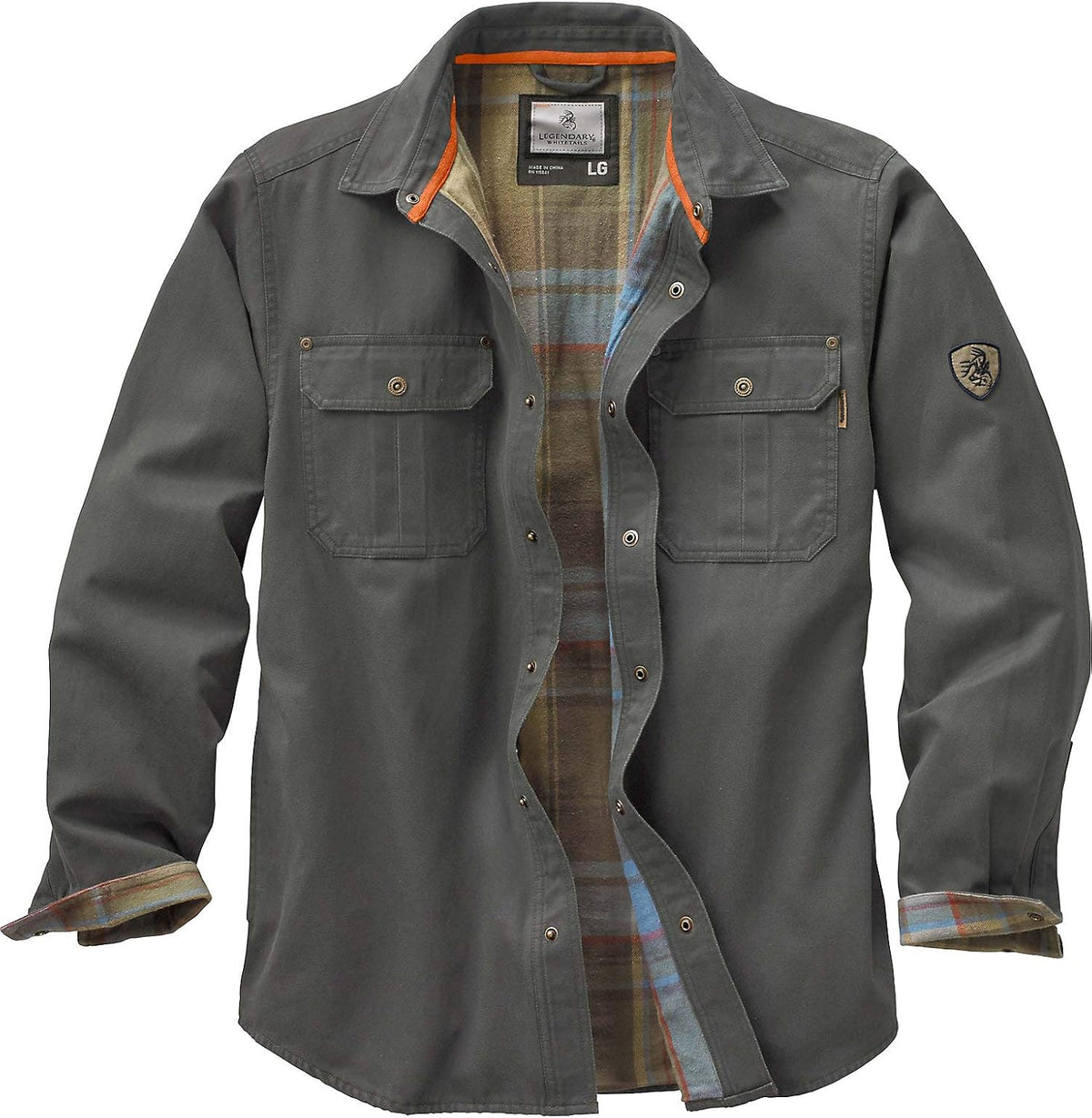 Keeper & Co Wetherby Men's Waxed Cotton Flannel-Lined Shacket