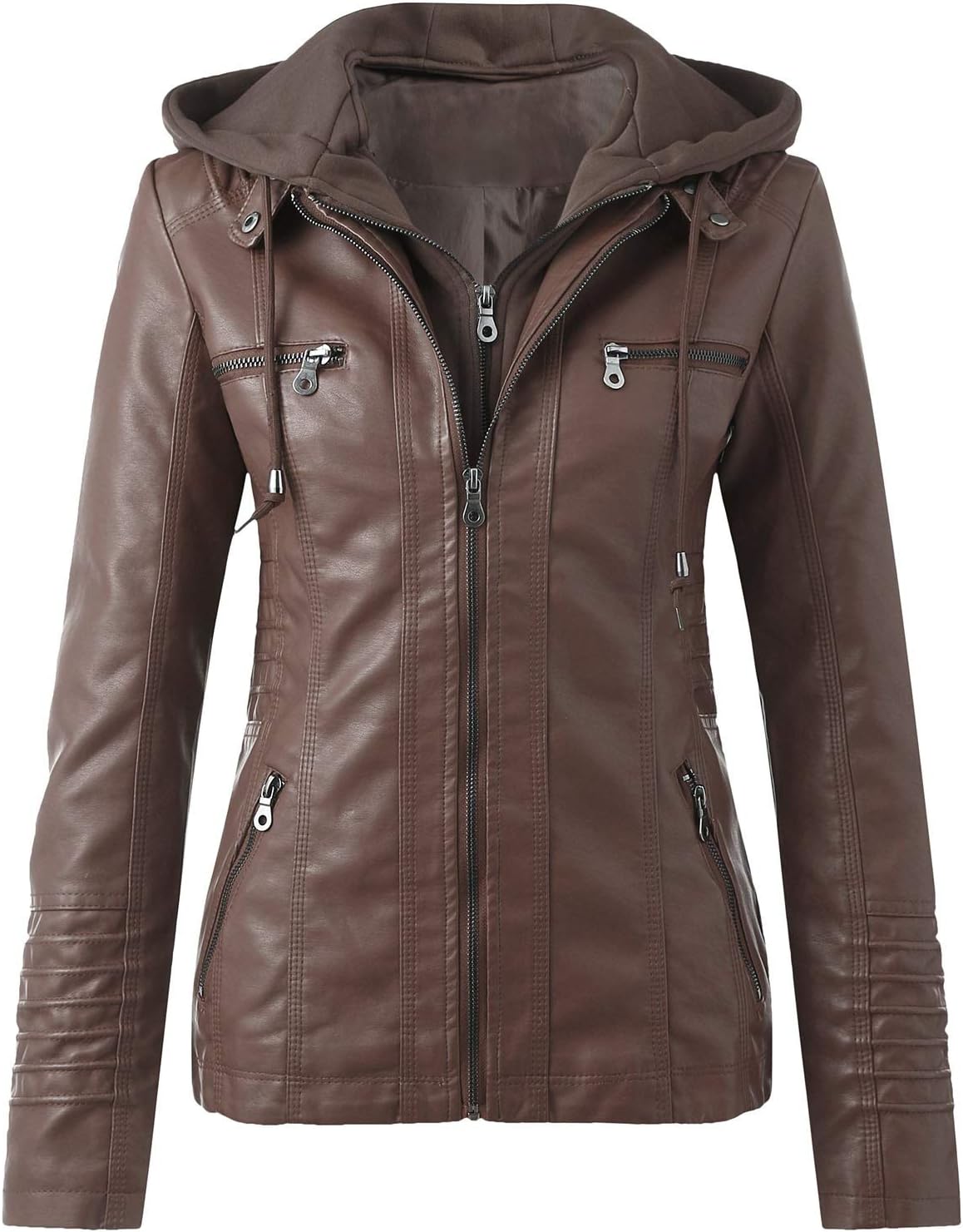 Keeper & Co Windsor Women's Waterproof PU Leather Bomber Jacket