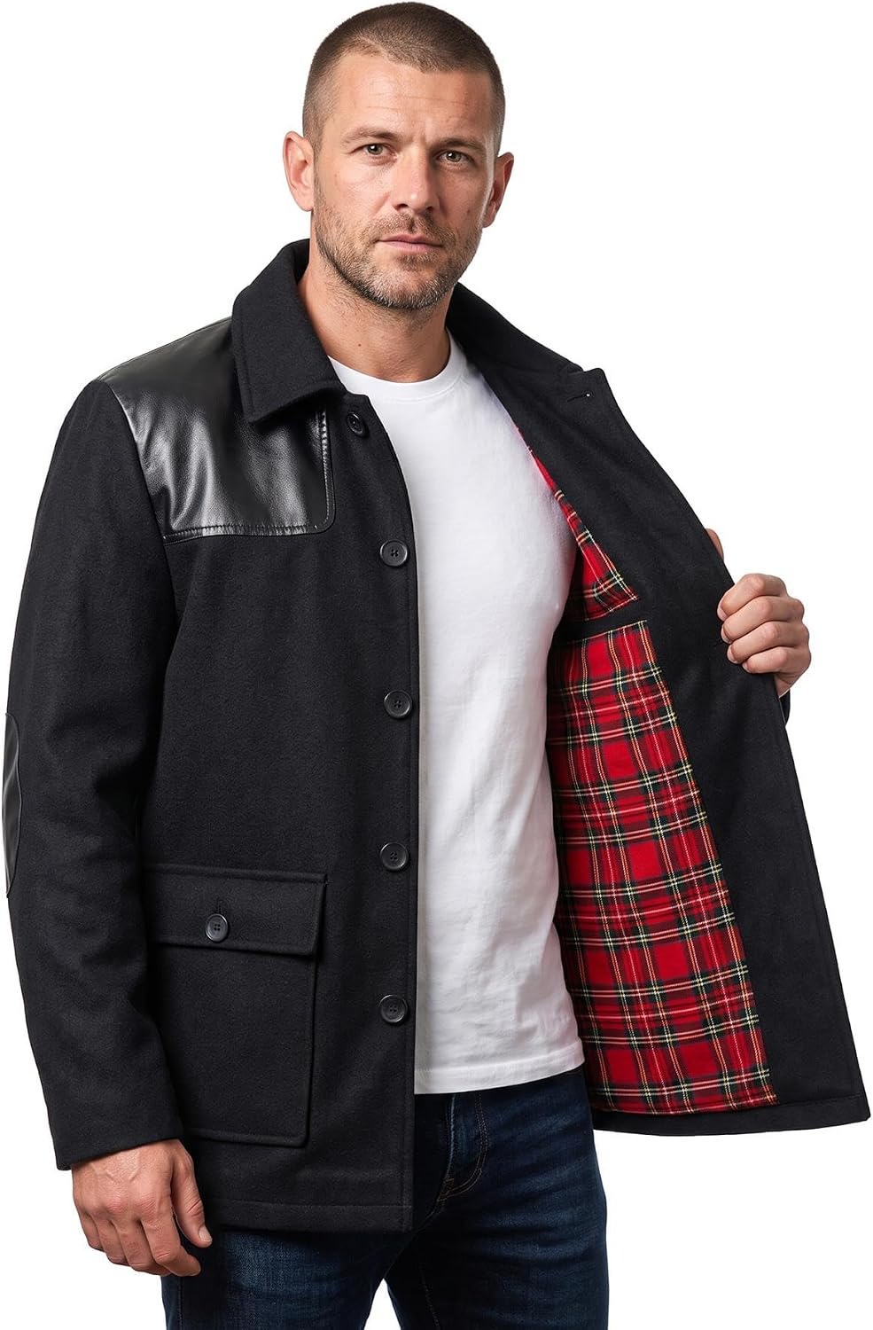 Keeper & Co Belgravia Women's Wool Blend Tartan Lined Work Coat