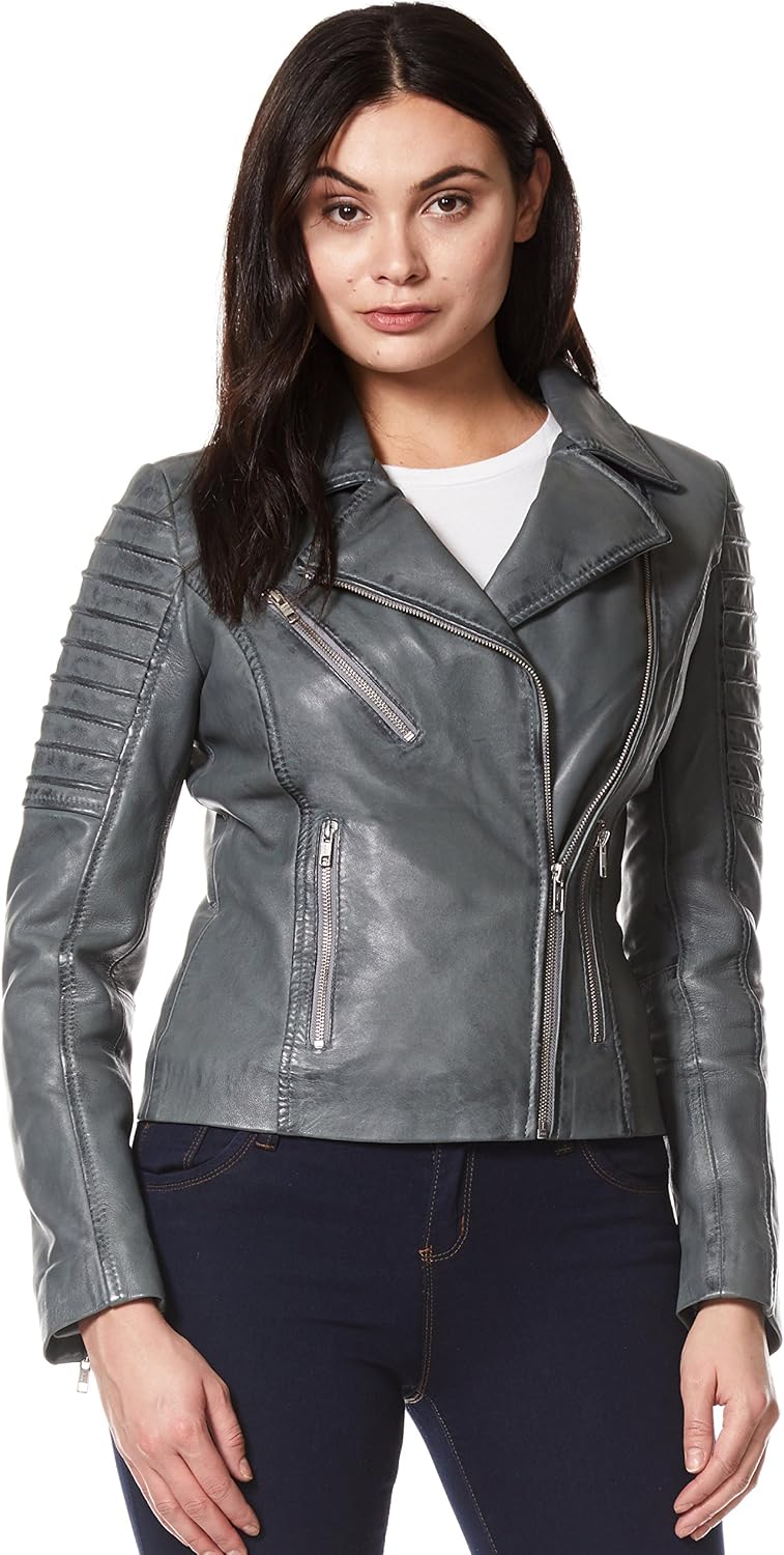 Keeper & Co Stamford Women's Waxed Quilted Biker Jacket