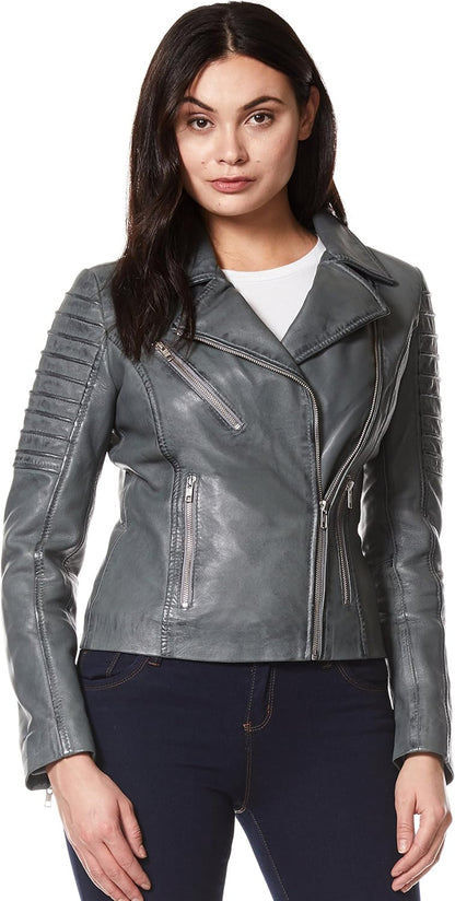 Keeper & Co Stamford Women's Waxed Quilted Biker Jacket
