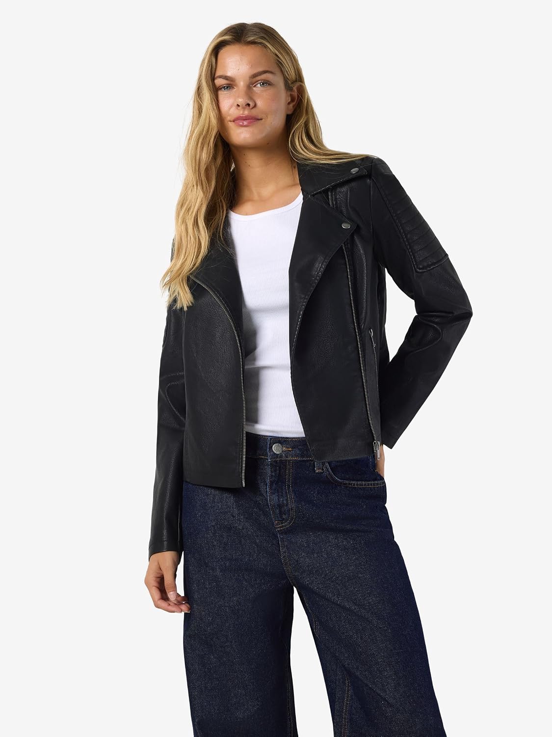 Keeper & Co Alderley Women's Faux Leather Biker Shacket