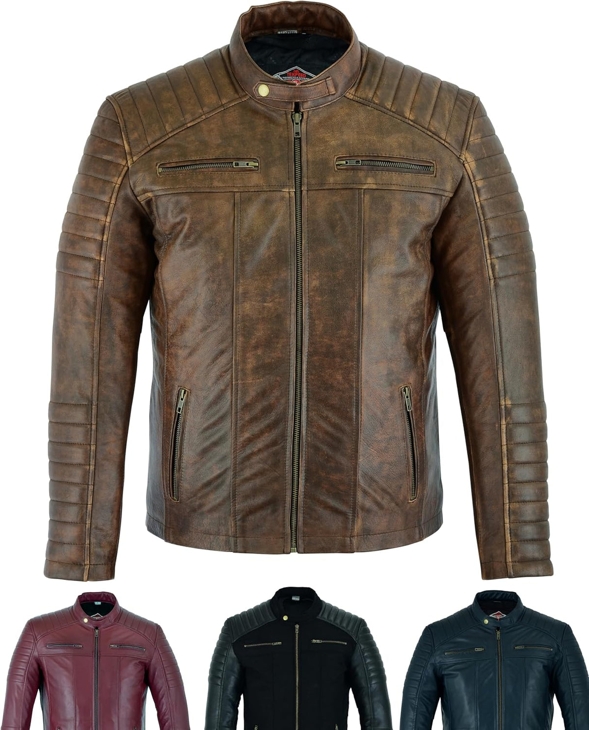 Keeper & Co Loxley Men's Soft Sheepskin Biker Jacket