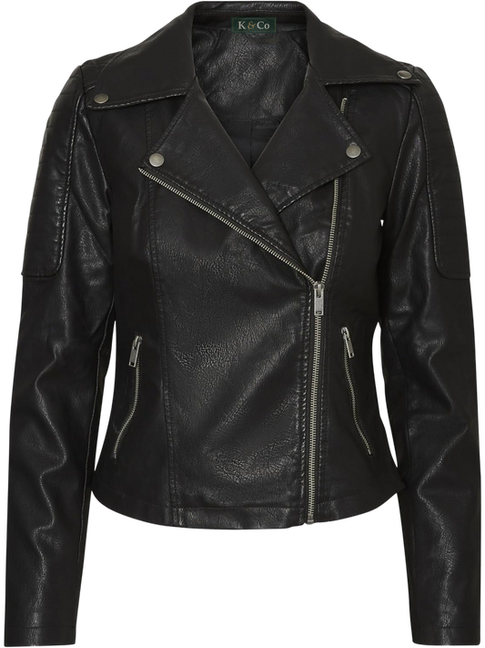 Keeper & Co Alderley Women's Faux Leather Biker Shacket
