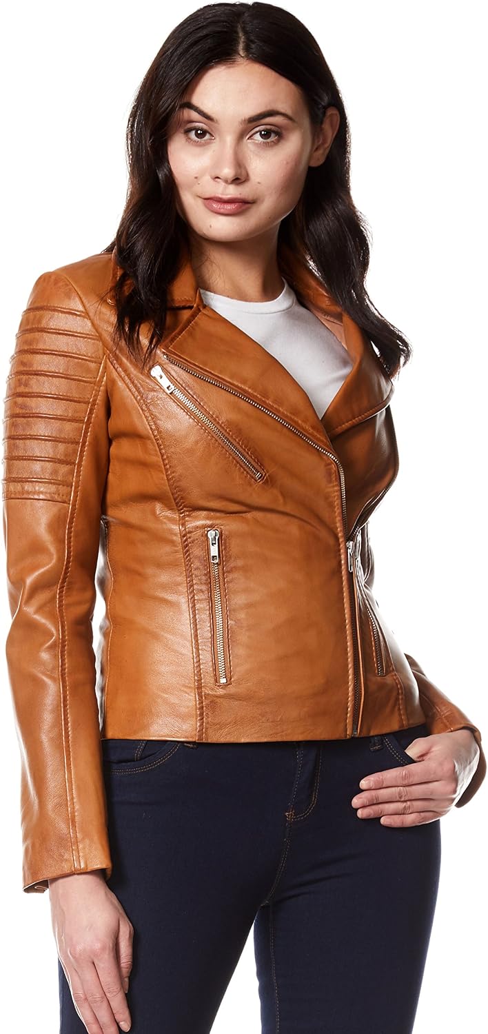 Keeper & Co Stamford Women's Waxed Quilted Biker Jacket
