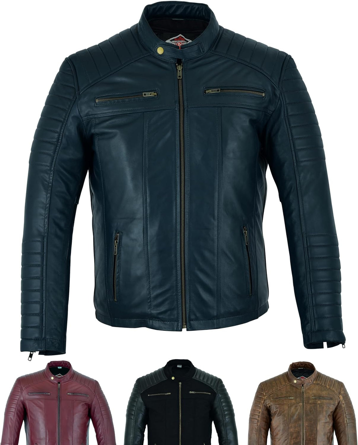 Keeper & Co Loxley Men's Soft Sheepskin Biker Jacket