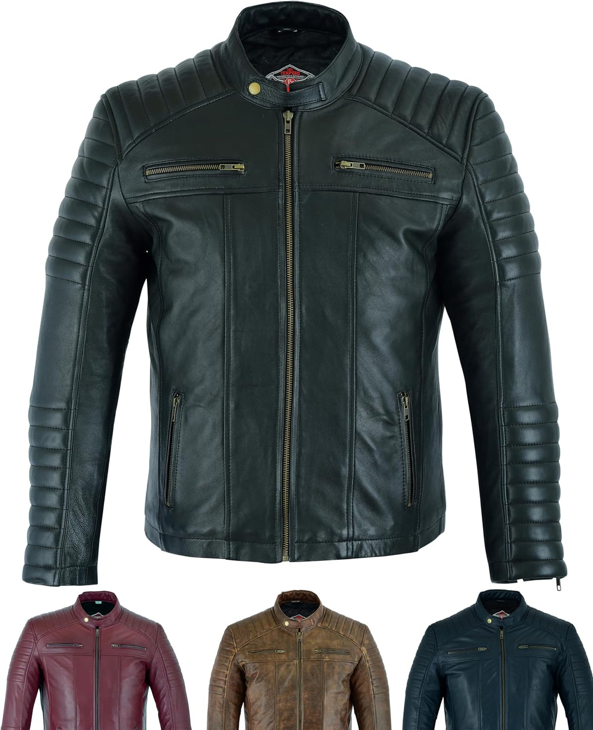 Keeper & Co Loxley Men's Soft Sheepskin Biker Jacket