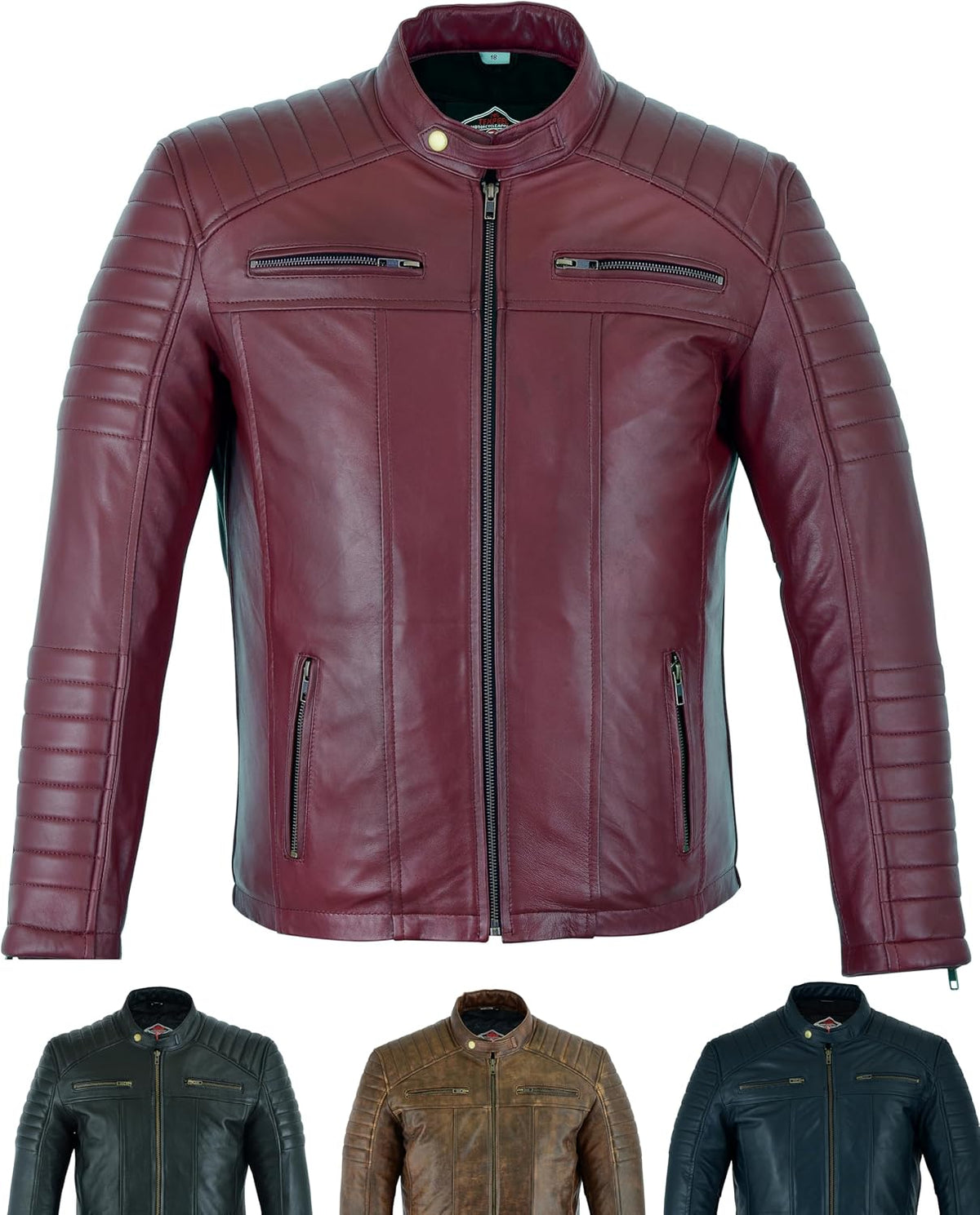 Keeper & Co Loxley Men's Soft Sheepskin Biker Jacket