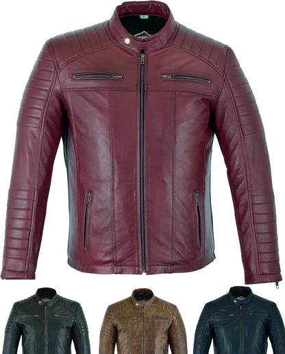 Keeper & Co Loxley Men's Soft Sheepskin Biker Jacket