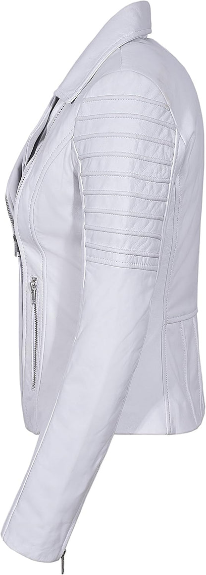 Keeper & Co Stamford Women's Waxed Quilted Biker Jacket