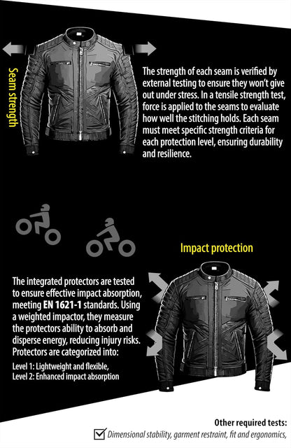 Texpeed Women's Motorcycle Leather Armoured Brando Jacket [AAA] | Black: M
