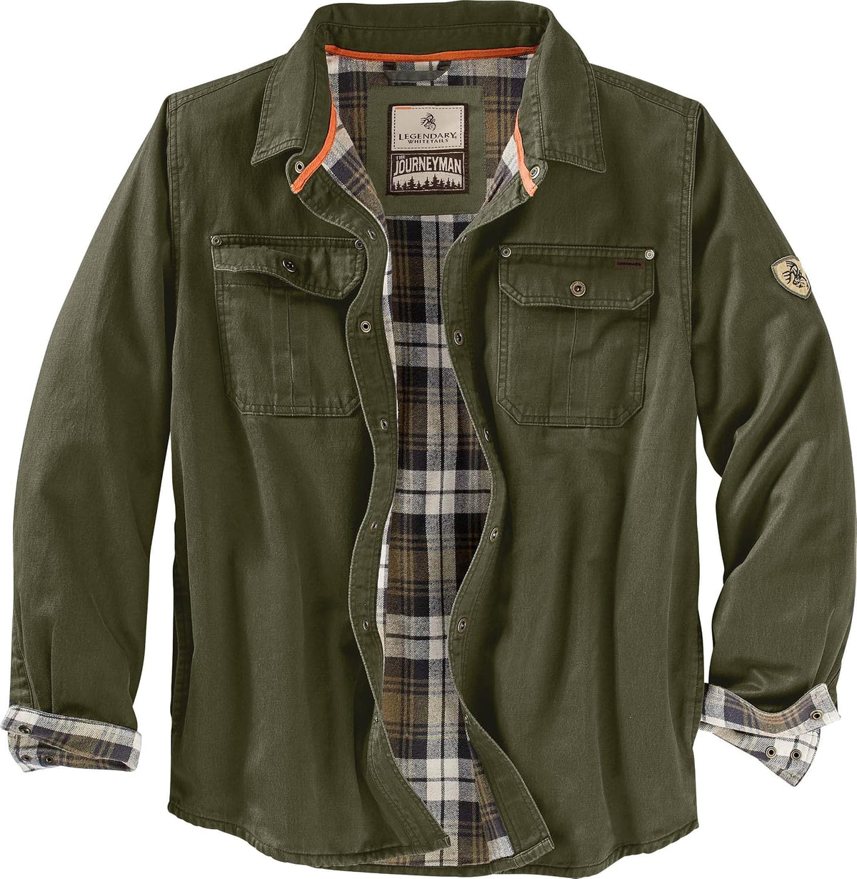 Keeper & Co Wetherby Men's Waxed Cotton Flannel-Lined Shacket