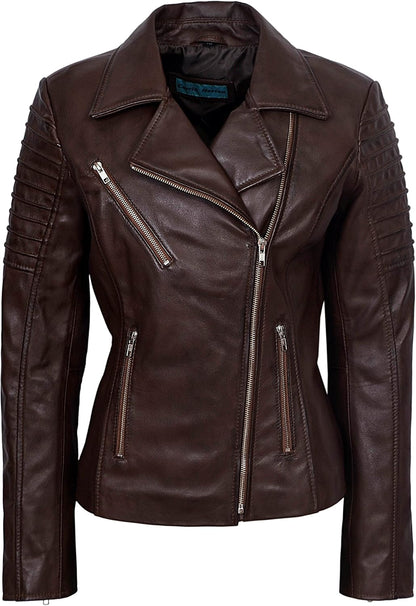 Keeper & Co Stamford Women's Waxed Quilted Biker Jacket