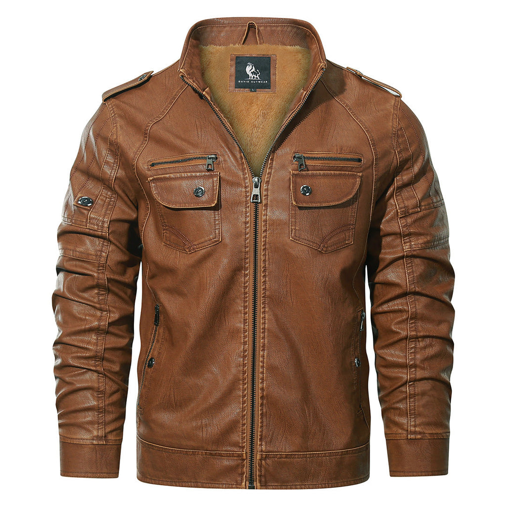 The Sienna — Fleece-Lined Biker Jacket