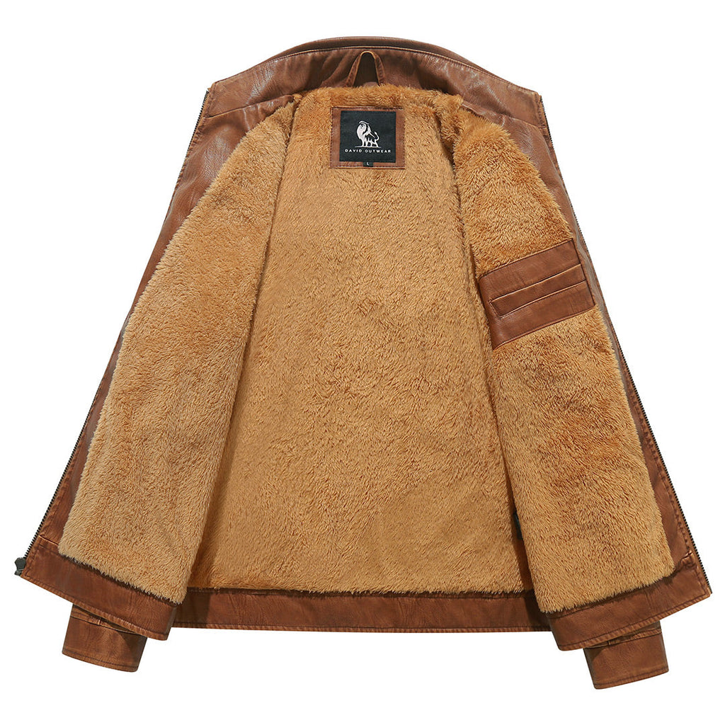 The Sienna — Fleece-Lined Biker Jacket