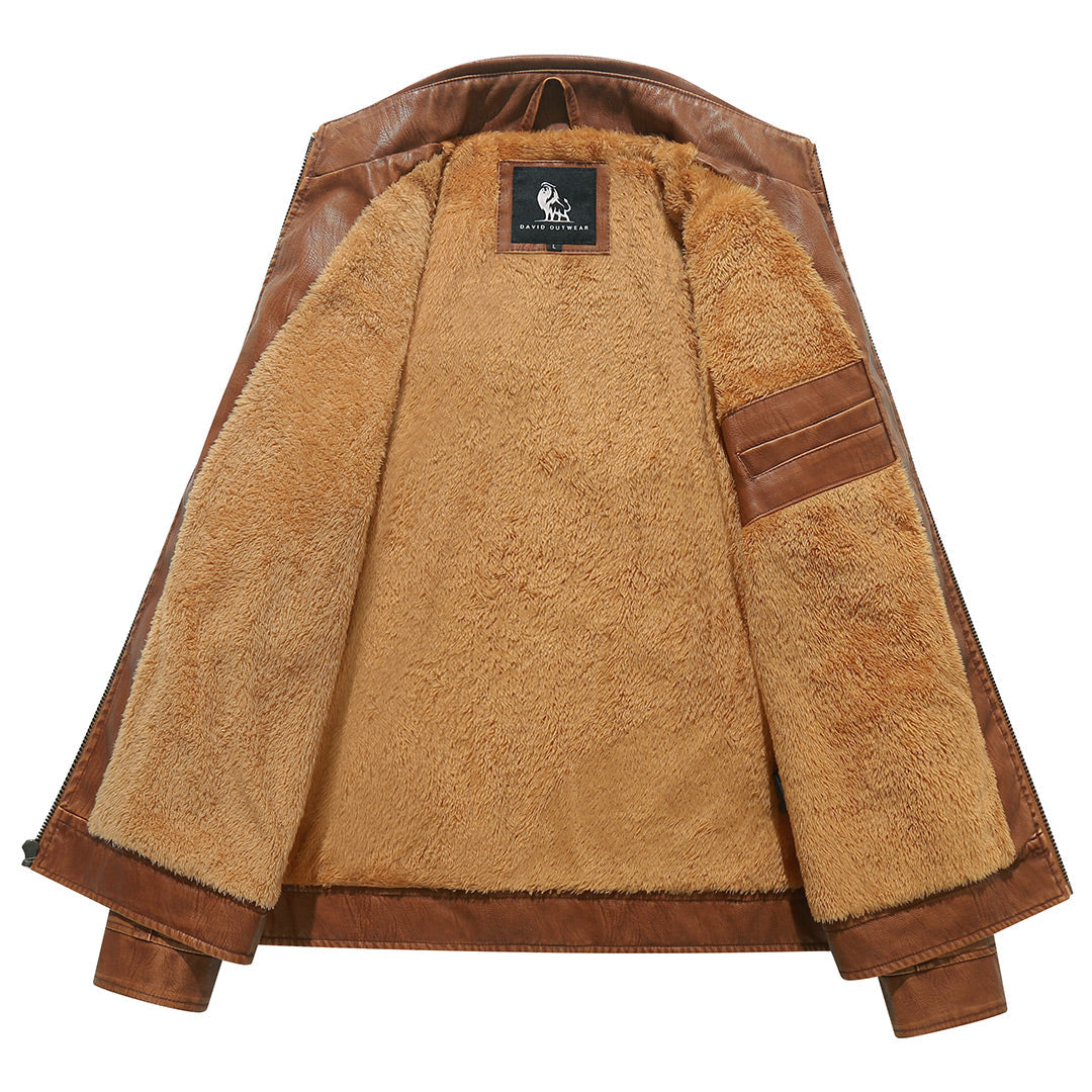 The Sienna — Fleece-Lined Biker Jacket