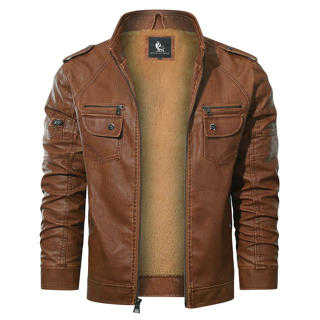 The Sienna — Fleece-Lined Biker Jacket