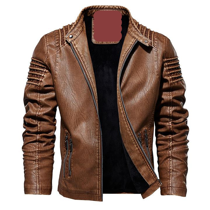 The Kingdom — Ribbed Faux Leather Jacket