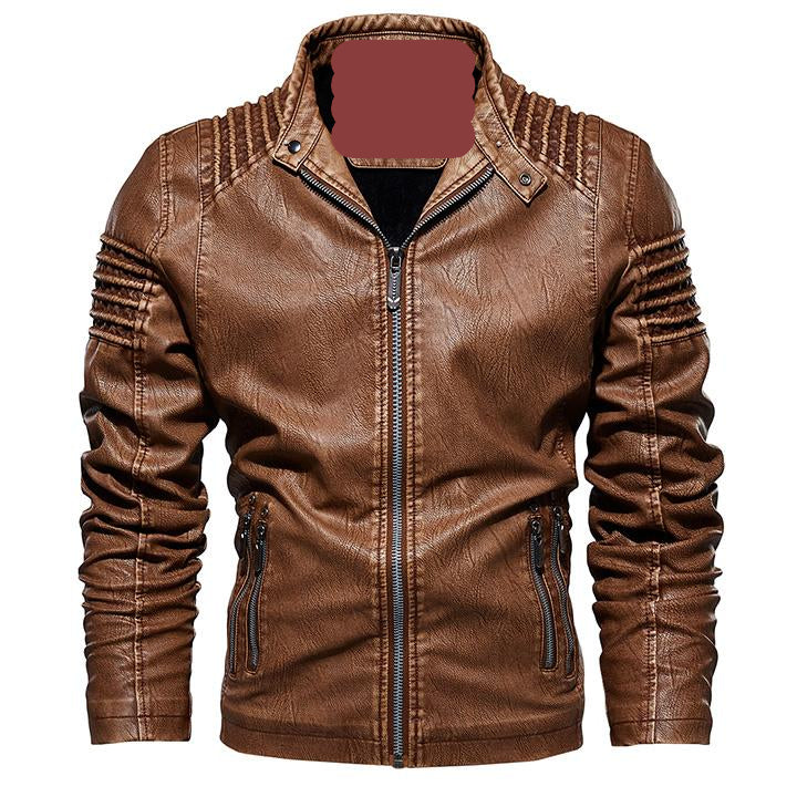 The Kingdom — Ribbed Faux Leather Jacket