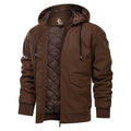 The Marziano — Hooded Faux Leather Jacket